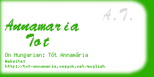 annamaria tot business card